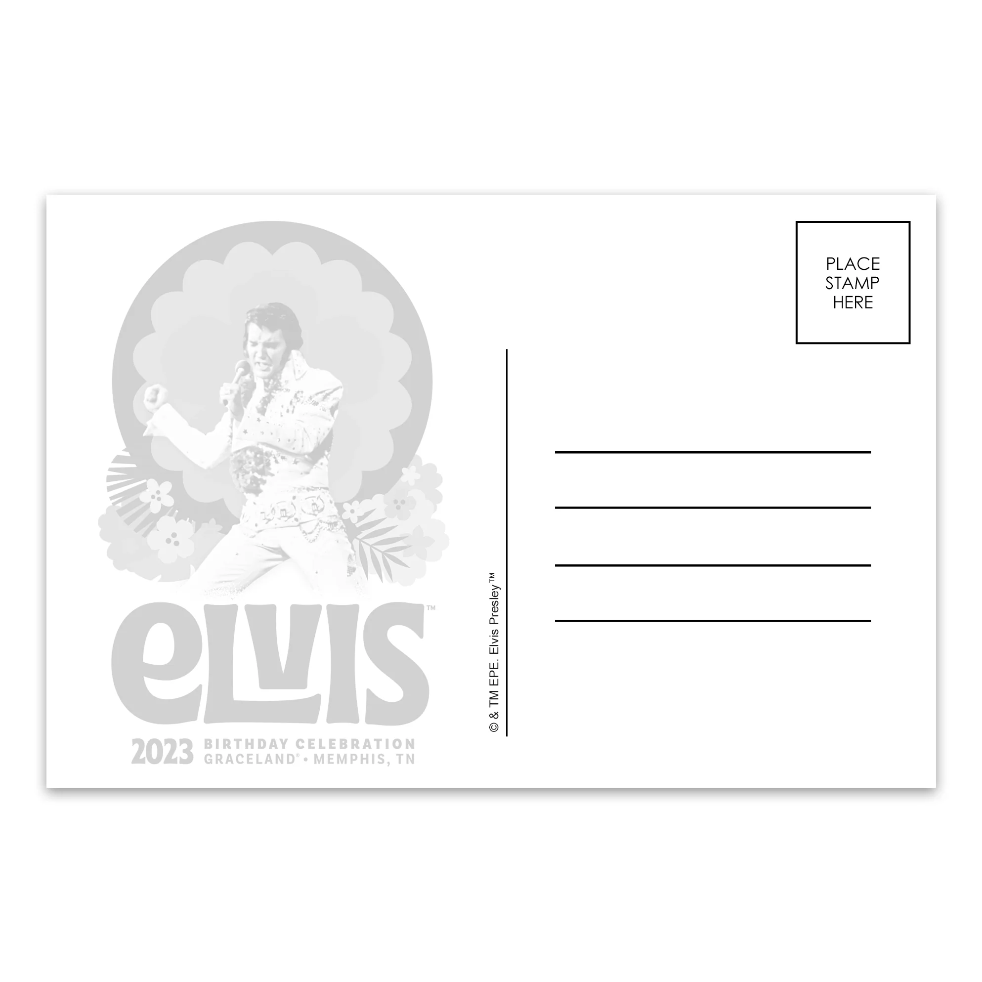 2023 Elvis Birthday Postcard - Image 2