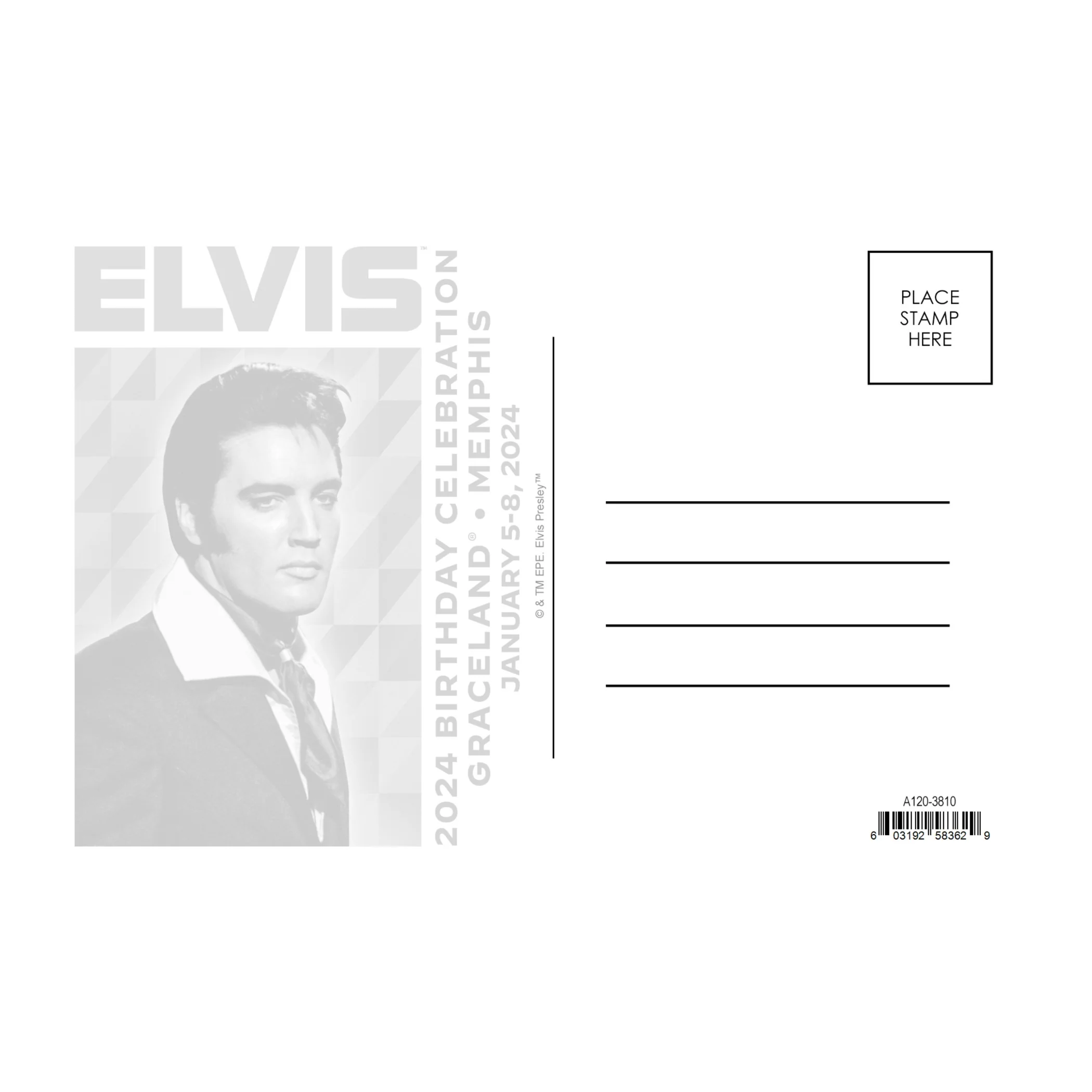2024 Elvis Birthday Postcard - Image 2