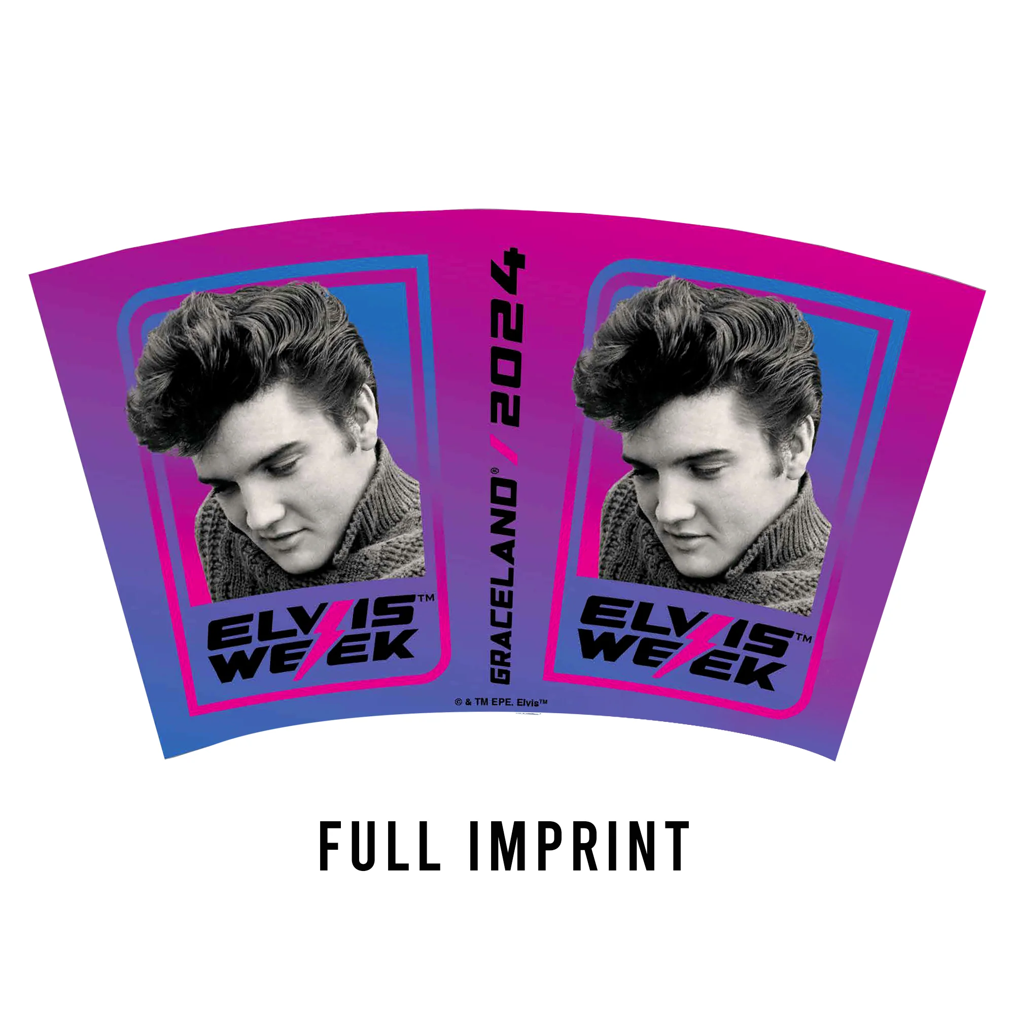 2024 Elvis Week Glitter Straw Tumbler - Image 2