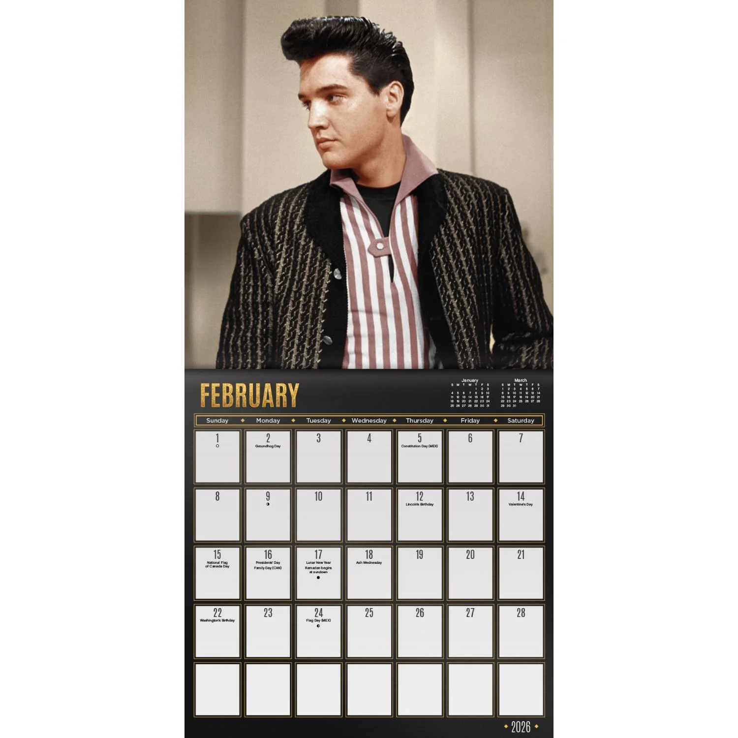 2026 Elvis Mini Calendar - Image 4