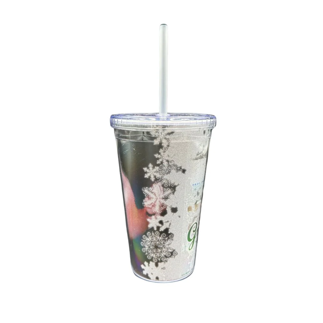 Christmas at Graceland Glitter Travel Tumbler - Image 3