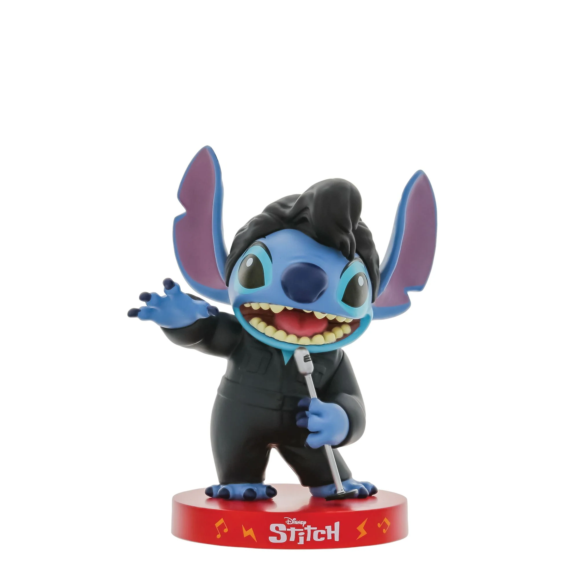 Disney Stitch Inspired By Elvis Black Leather Vinyl Figurine