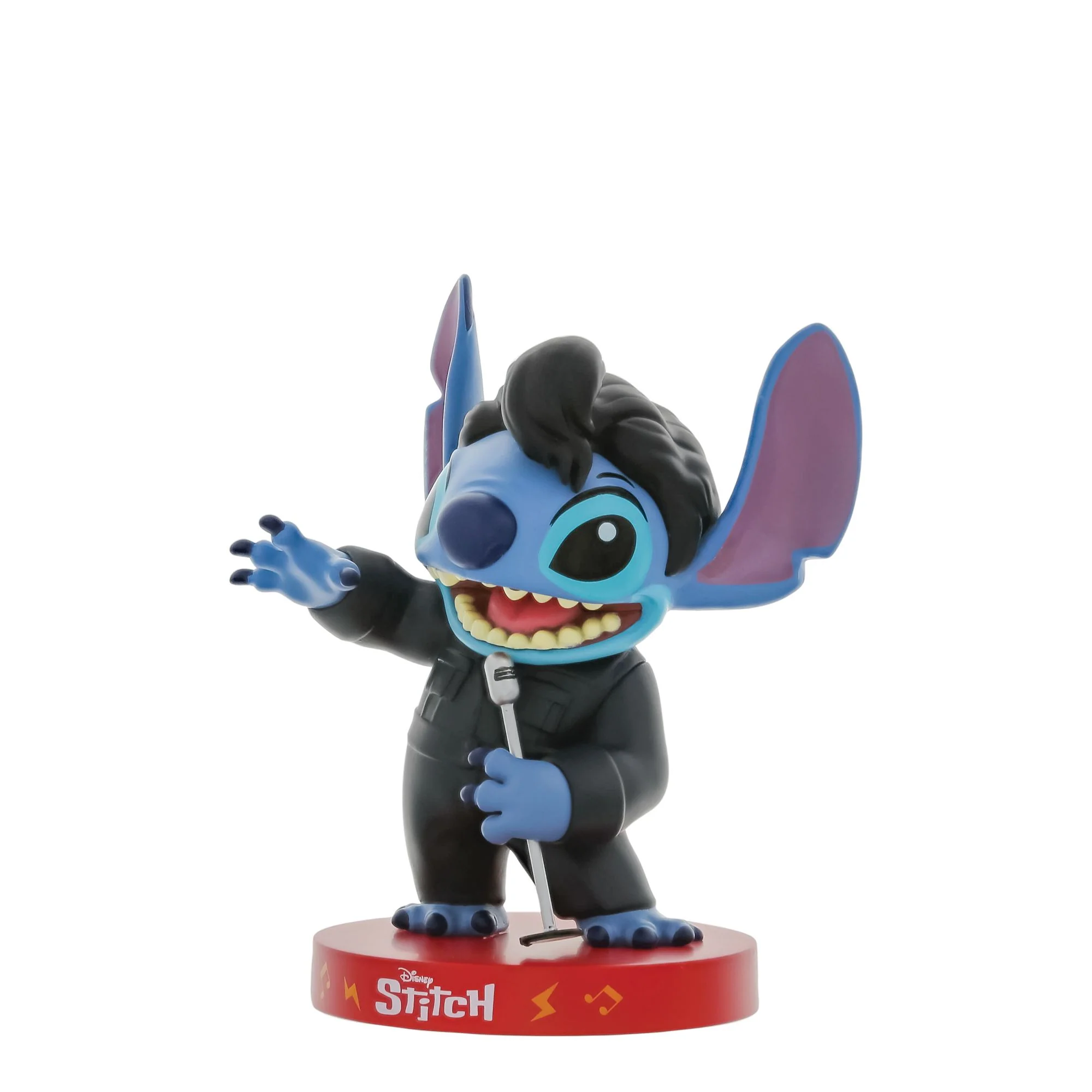Disney Stitch Inspired By Elvis Black Leather Vinyl Figurine - Image 4