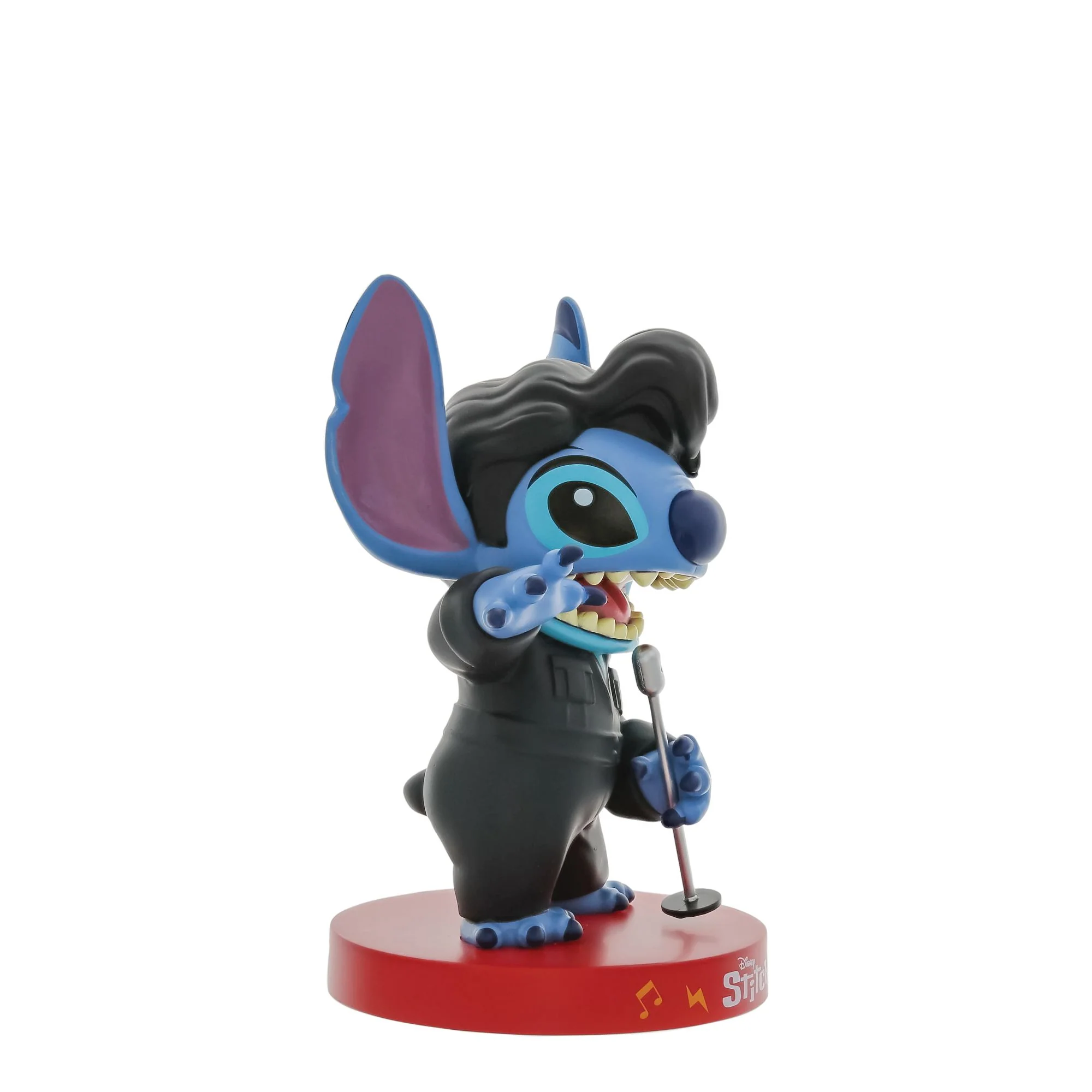 Disney Stitch Inspired By Elvis Black Leather Vinyl Figurine - Image 5