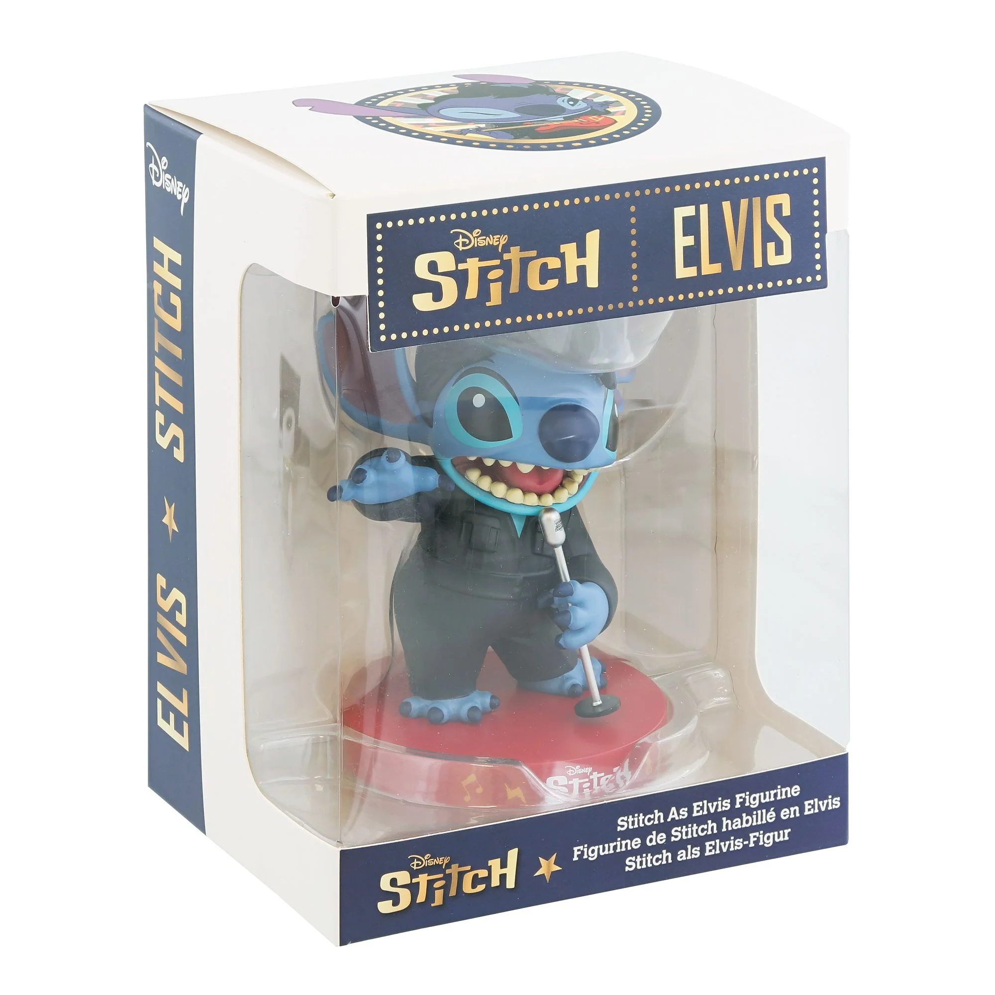 Disney Stitch Inspired By Elvis Black Leather Vinyl Figurine - Image 7
