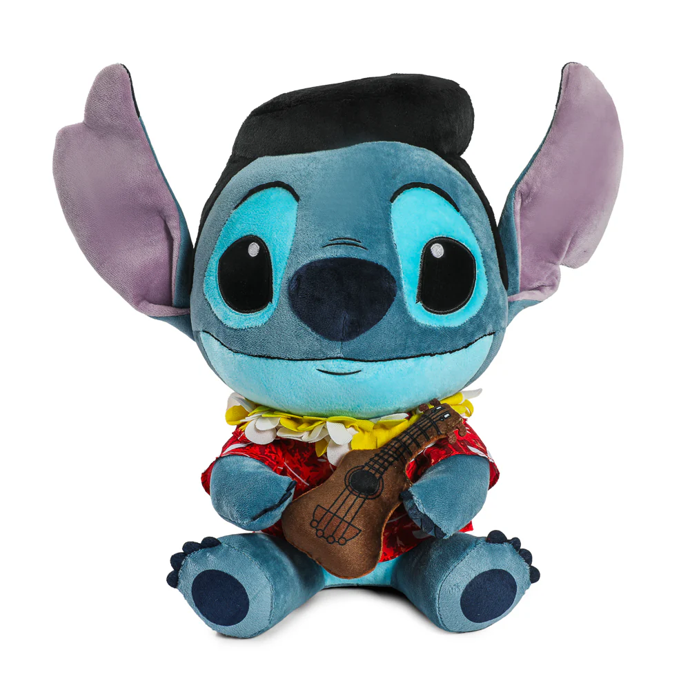 Disney Stitch Inspired By Elvis Blue Hawaii HugMe Vibrating Plush