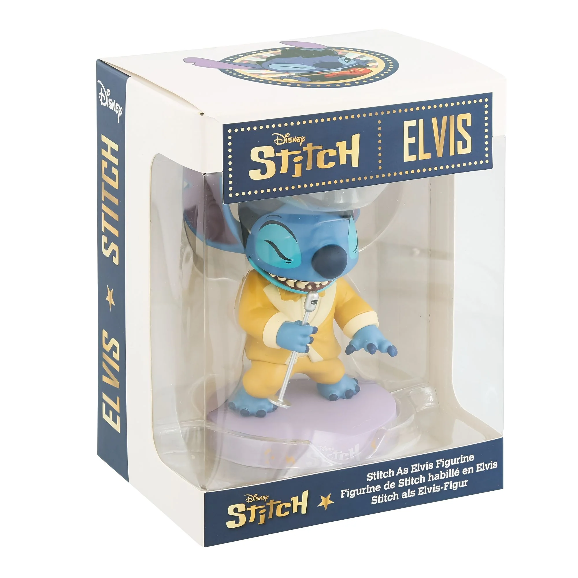 Disney Stitch Inspired By Elvis Gold Lame Vinyl Figurine - Image 6
