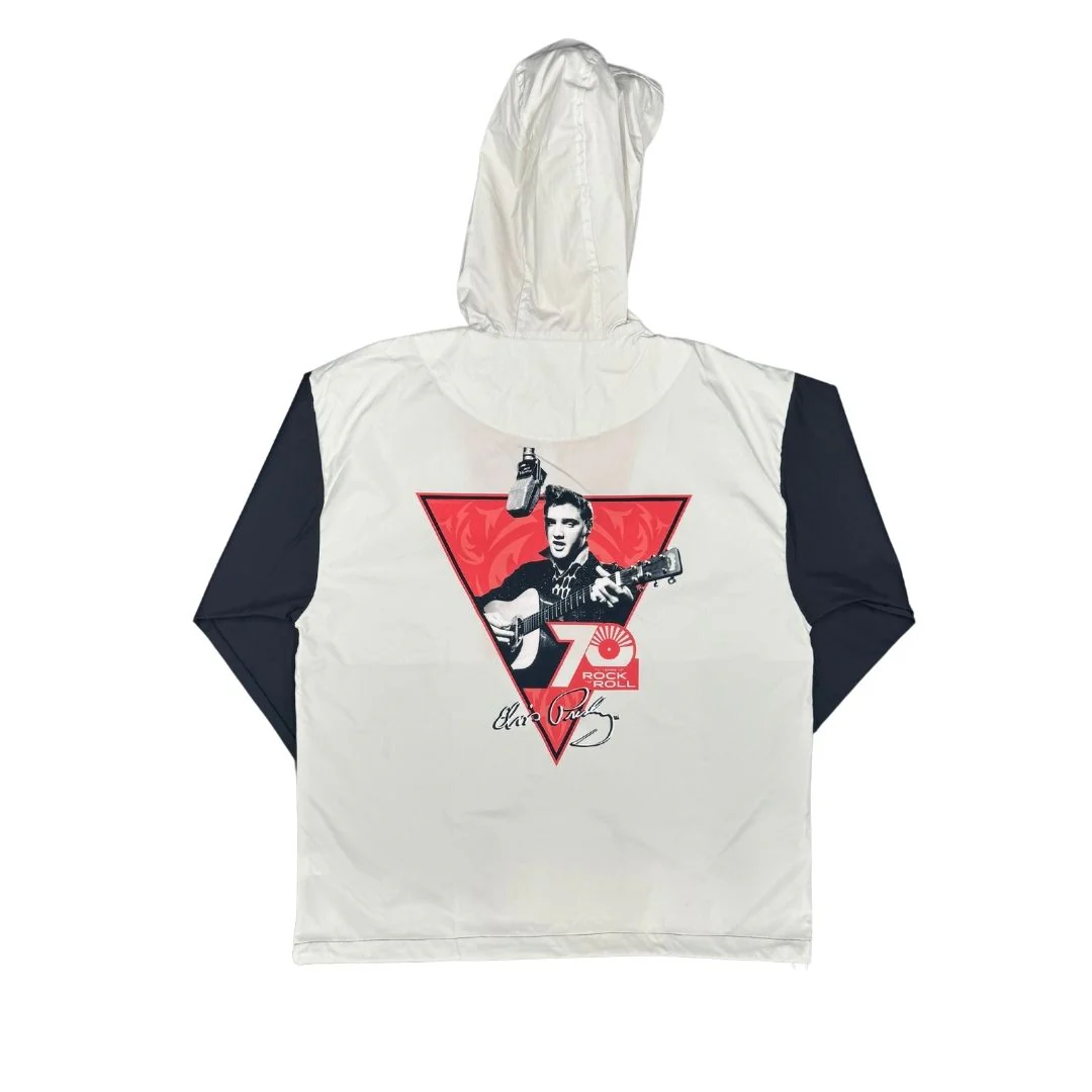 Elvis 70 Years of Rock N Roll Pullover Windbreaker - Image 2