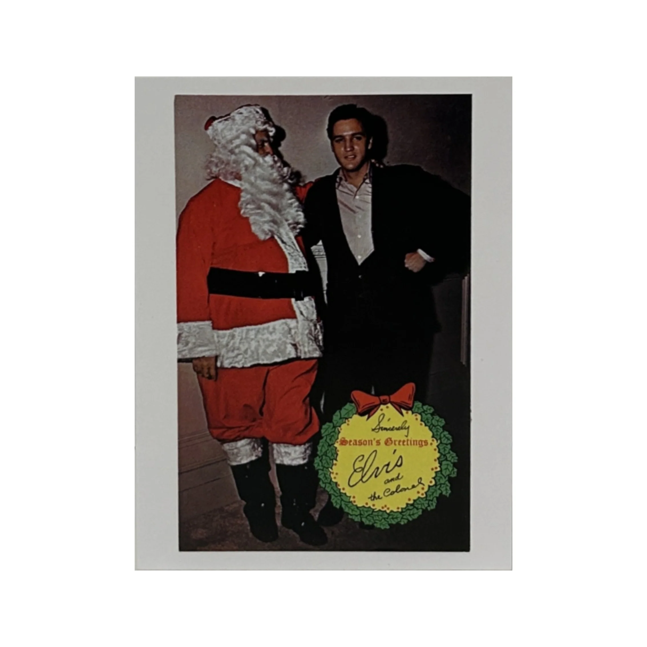 Elvis and The Colonel 1960's Christmas Card - Image 2