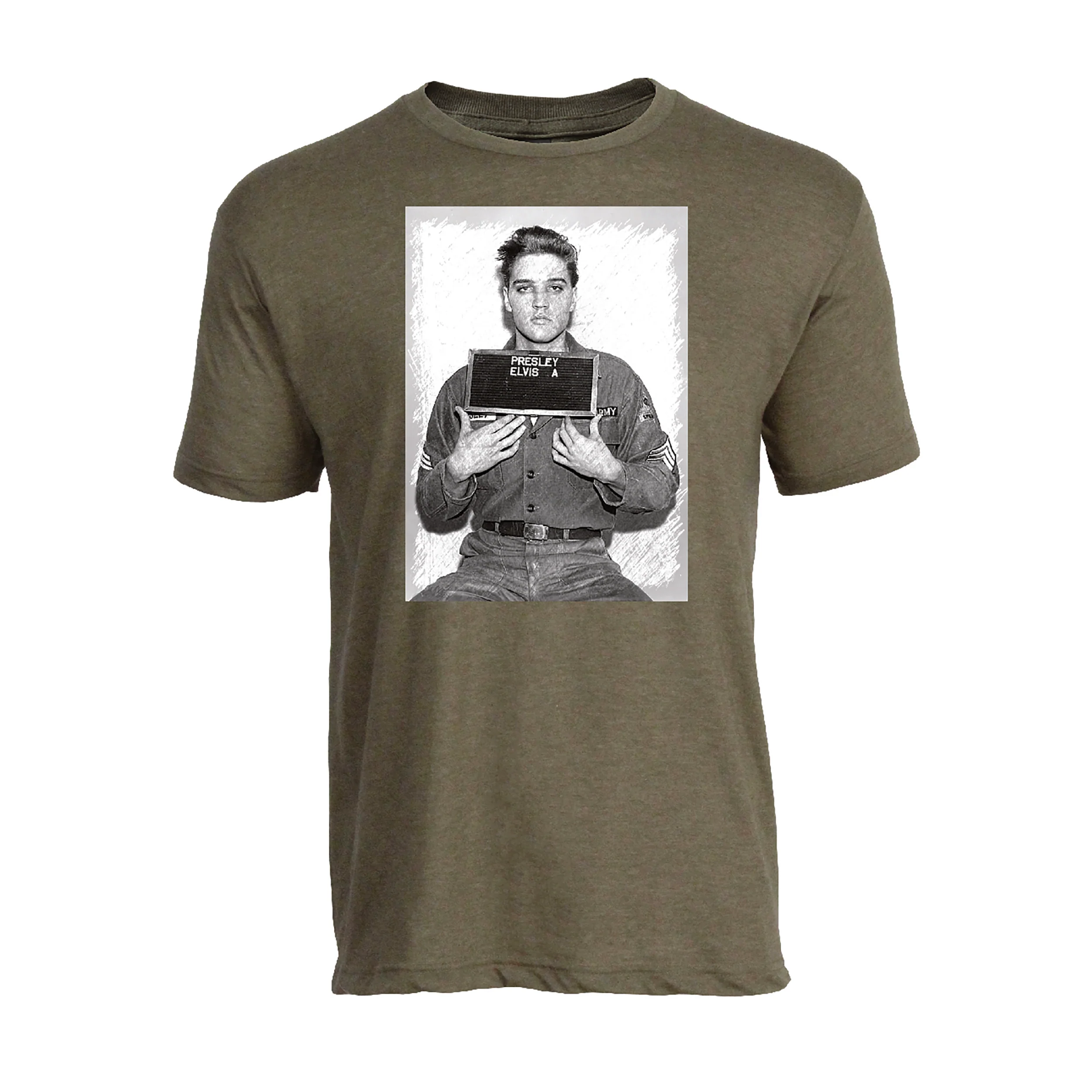 Elvis Army Mug Shot T-Shirt