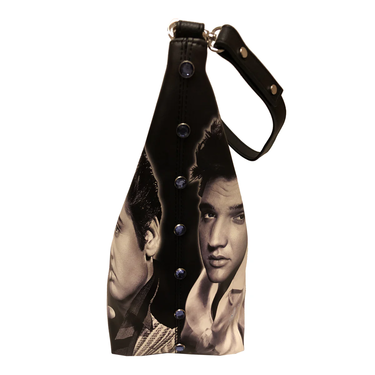 Elvis Black and White Collage Handbag - Image 2