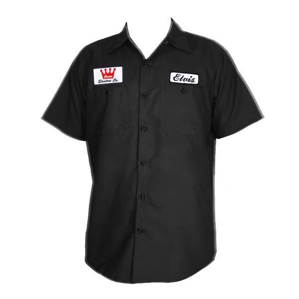 Elvis Crown Electric Patch Woven Shirt - Image 3