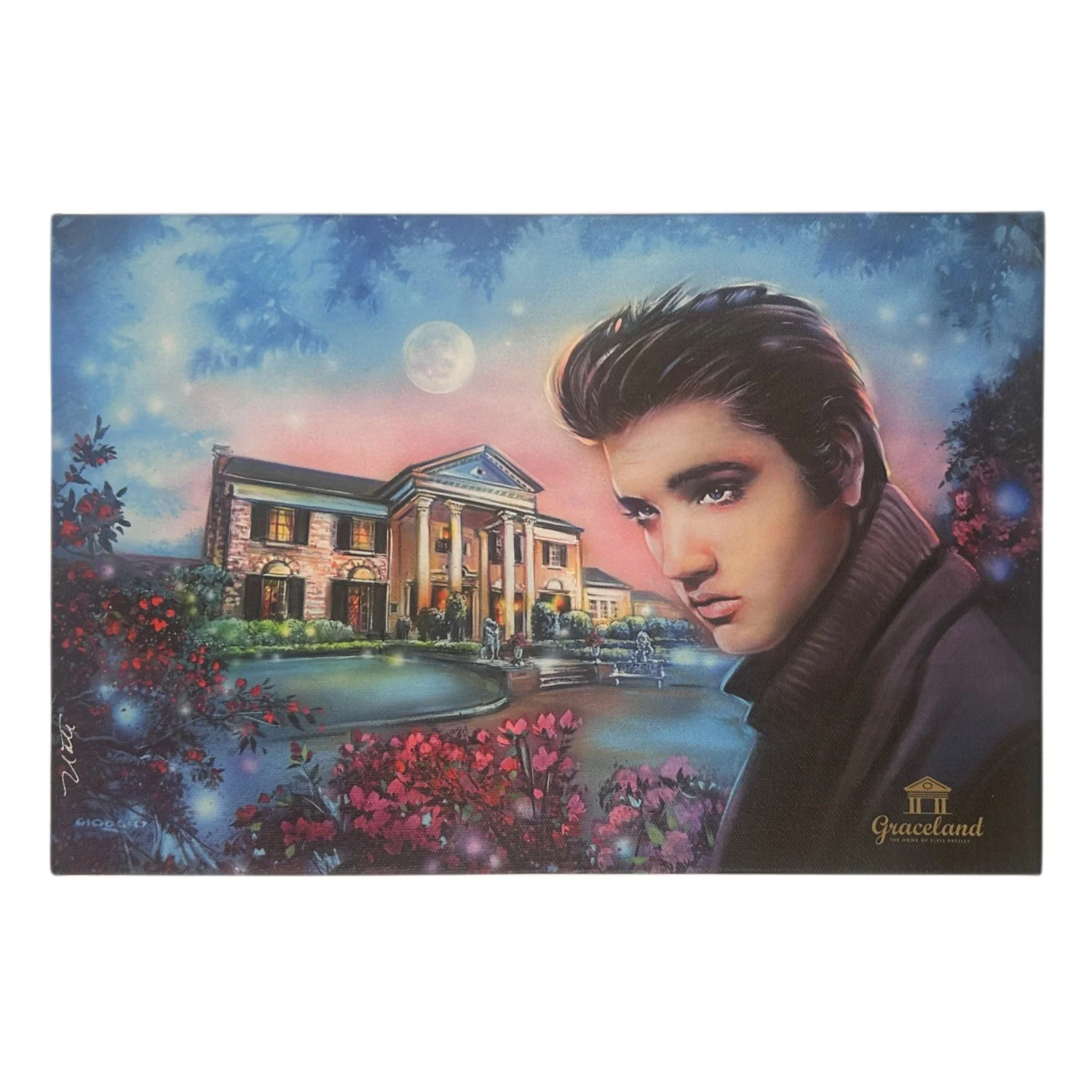 Elvis Graceland 12x18 Canvas