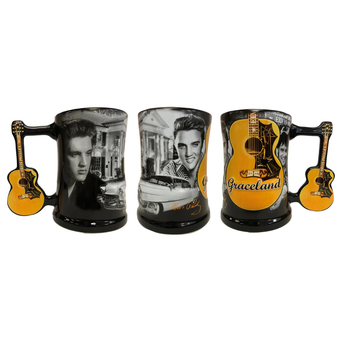 Elvis Graceland Guitar Handle Coffee Mug - Image 2