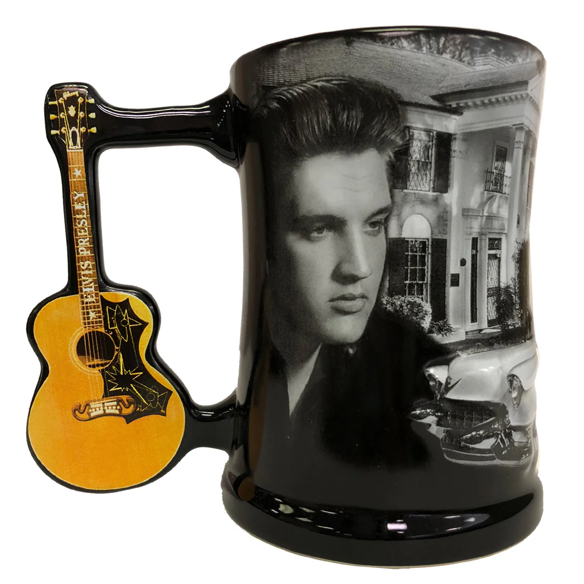 Elvis Graceland Guitar Handle Coffee Mug - Image 3