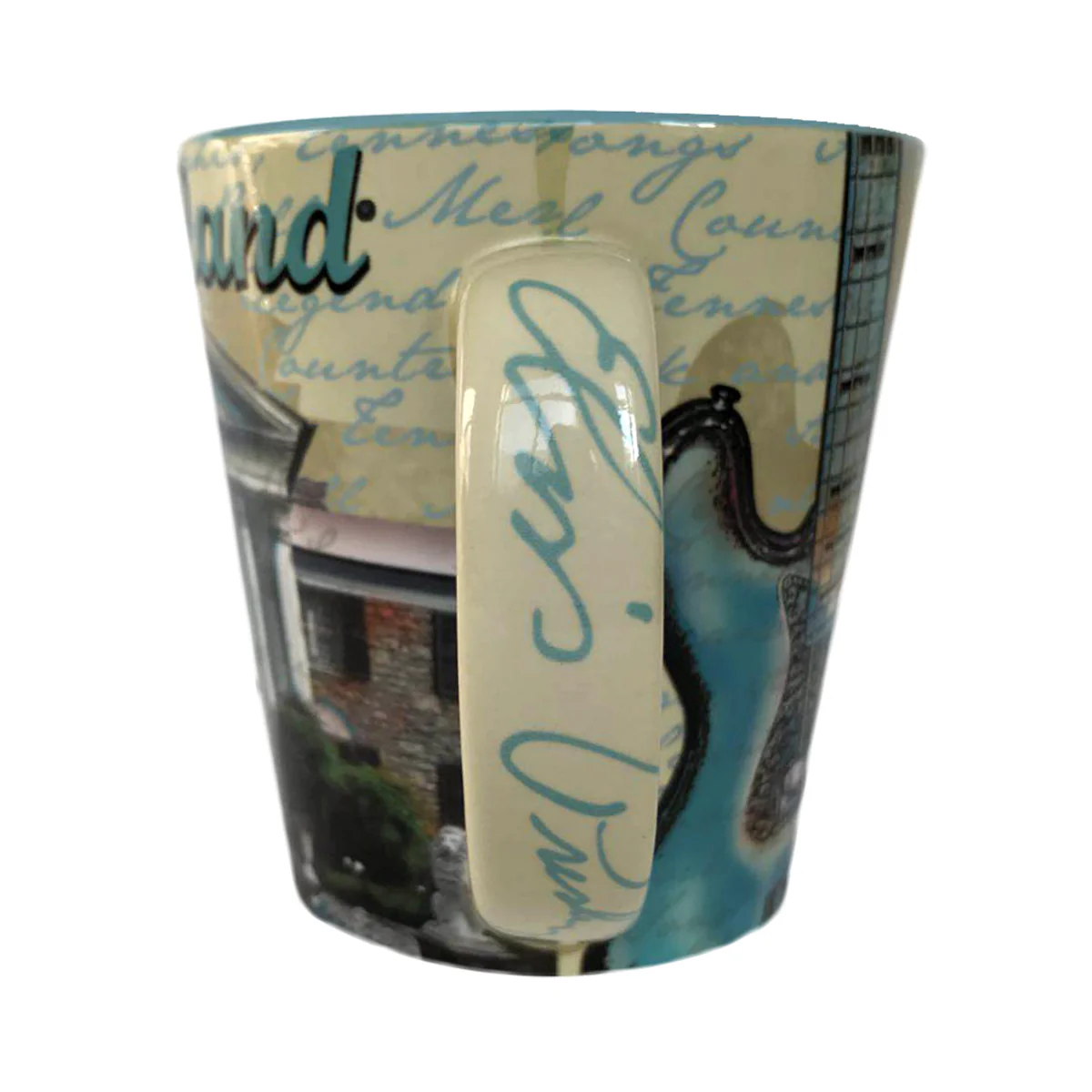 Elvis Graceland Guitar Watercolor Coffee Mug - Image 4