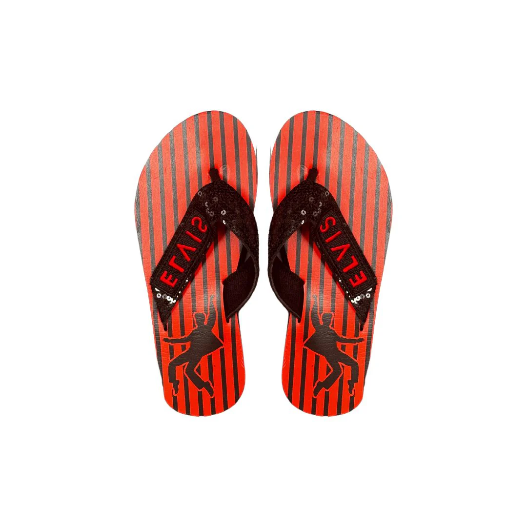 Elvis Jailhouse Rock Sequin Flip Flops - Image 2