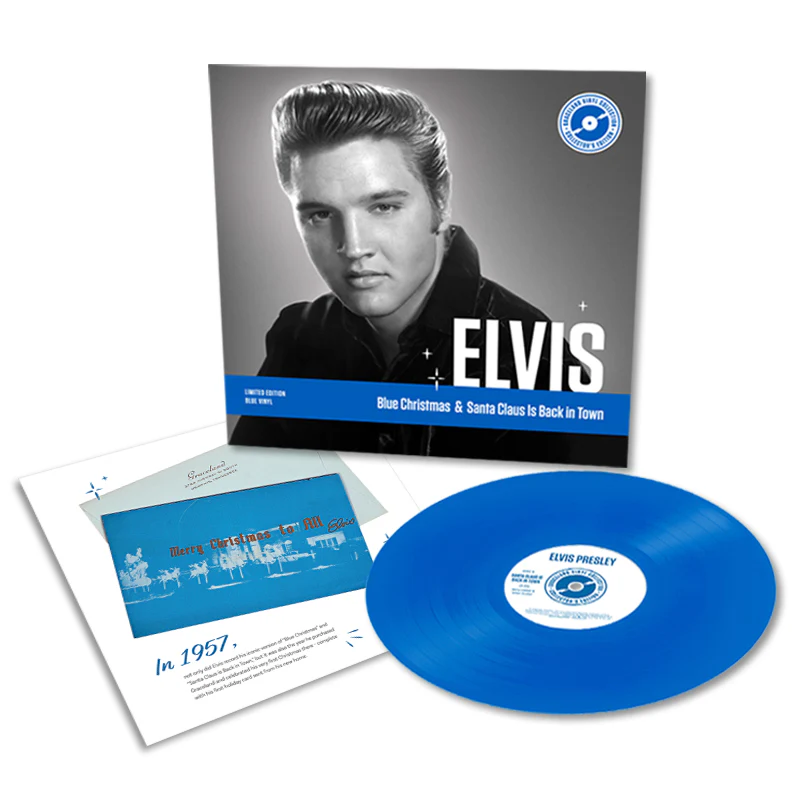 Elvis Presley: Blue Christmas/Santa Claus Is Back In Town Graceland Collector's Edition 10" Vinyl LP - Image 2