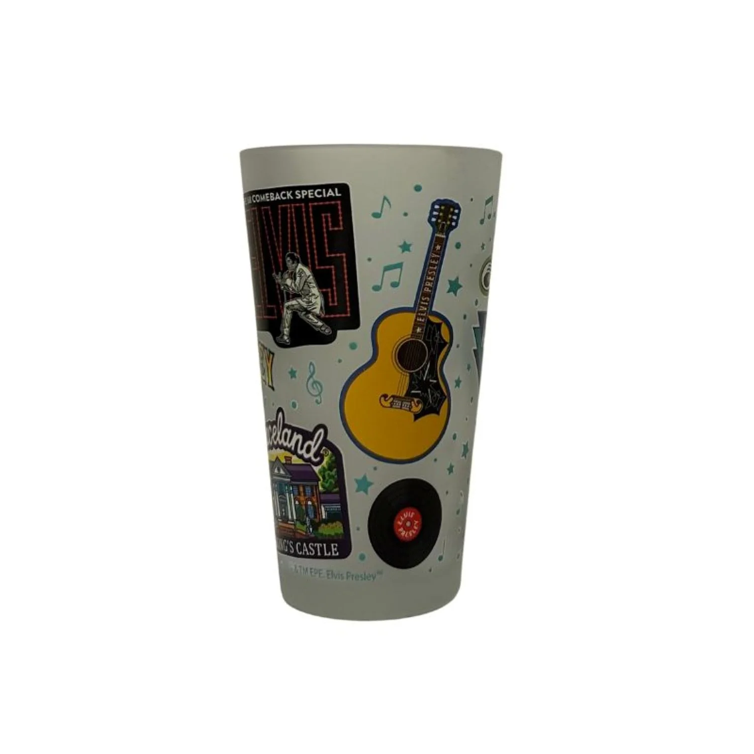 Elvis Presley King of Rock 'N Roll Pint Glass - Image 2