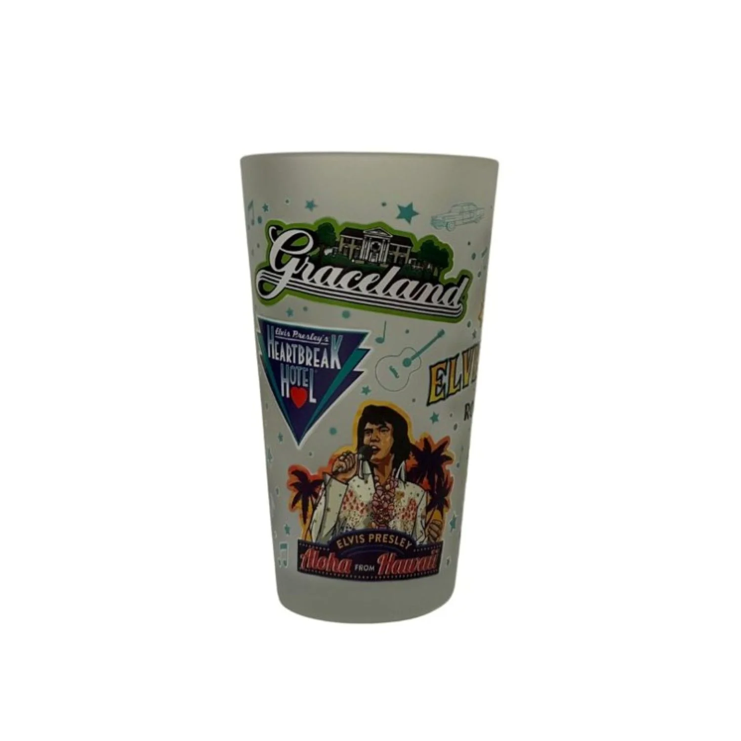 Elvis Presley King of Rock 'N Roll Pint Glass - Image 3