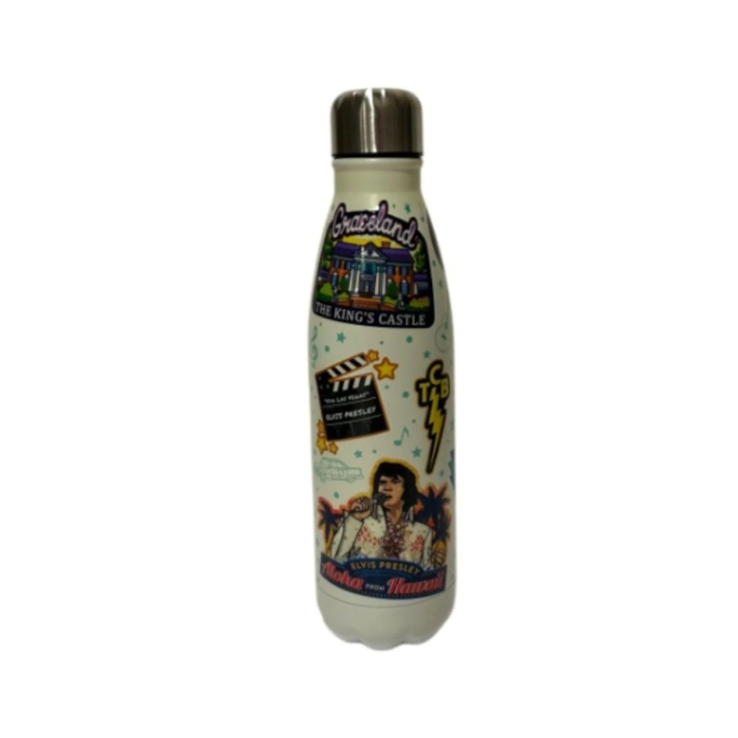 Elvis Presley King of Rock 'N Roll Water Bottle - Image 3