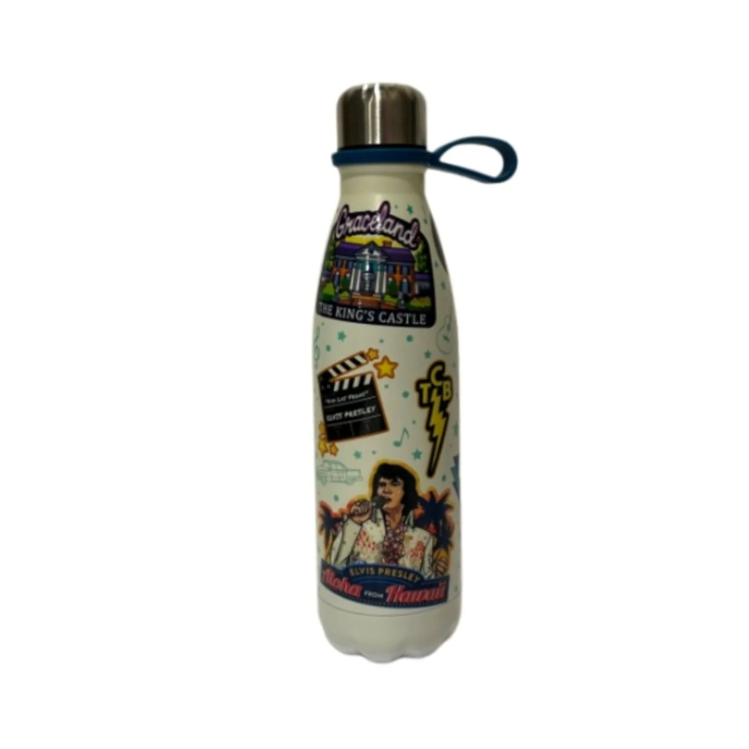 Elvis Presley King of Rock 'N Roll Water Bottle - Image 4