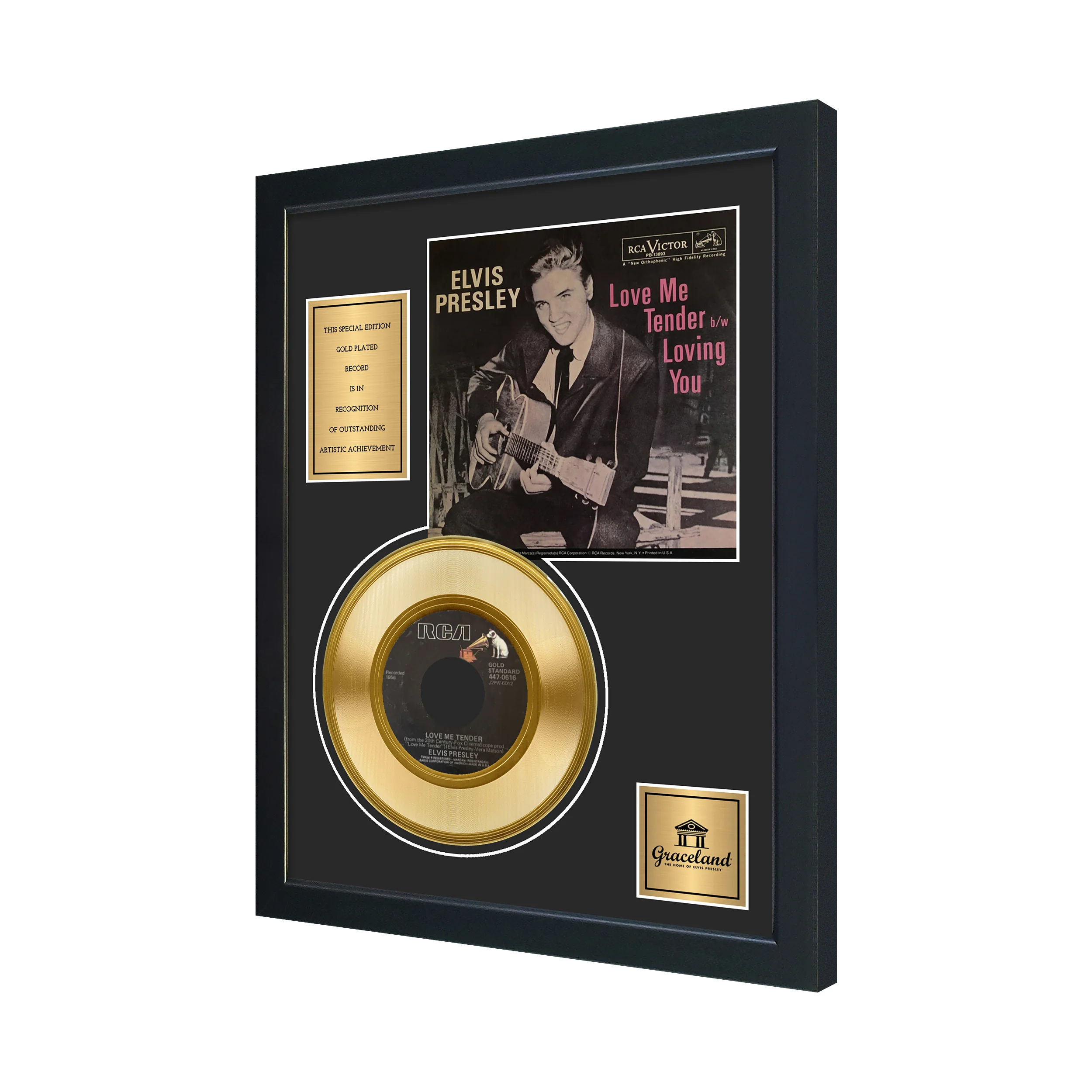 Elvis Presley Love Me Tender Gold Record - Image 2