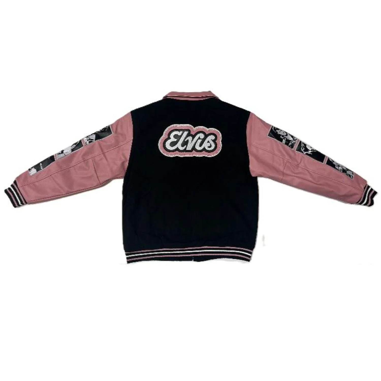 Elvis Presley Pink Retro Varsity Jacket - Image 3