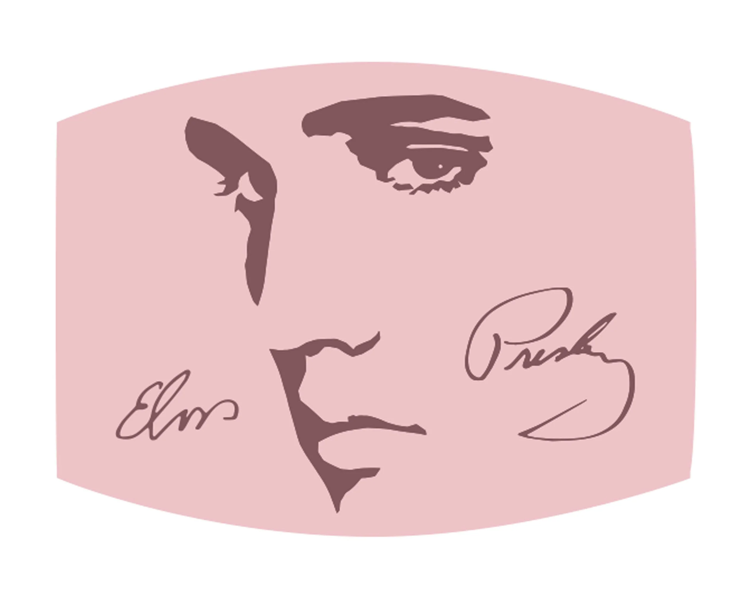Elvis Presley Signature Profile Face Mask - Image 2