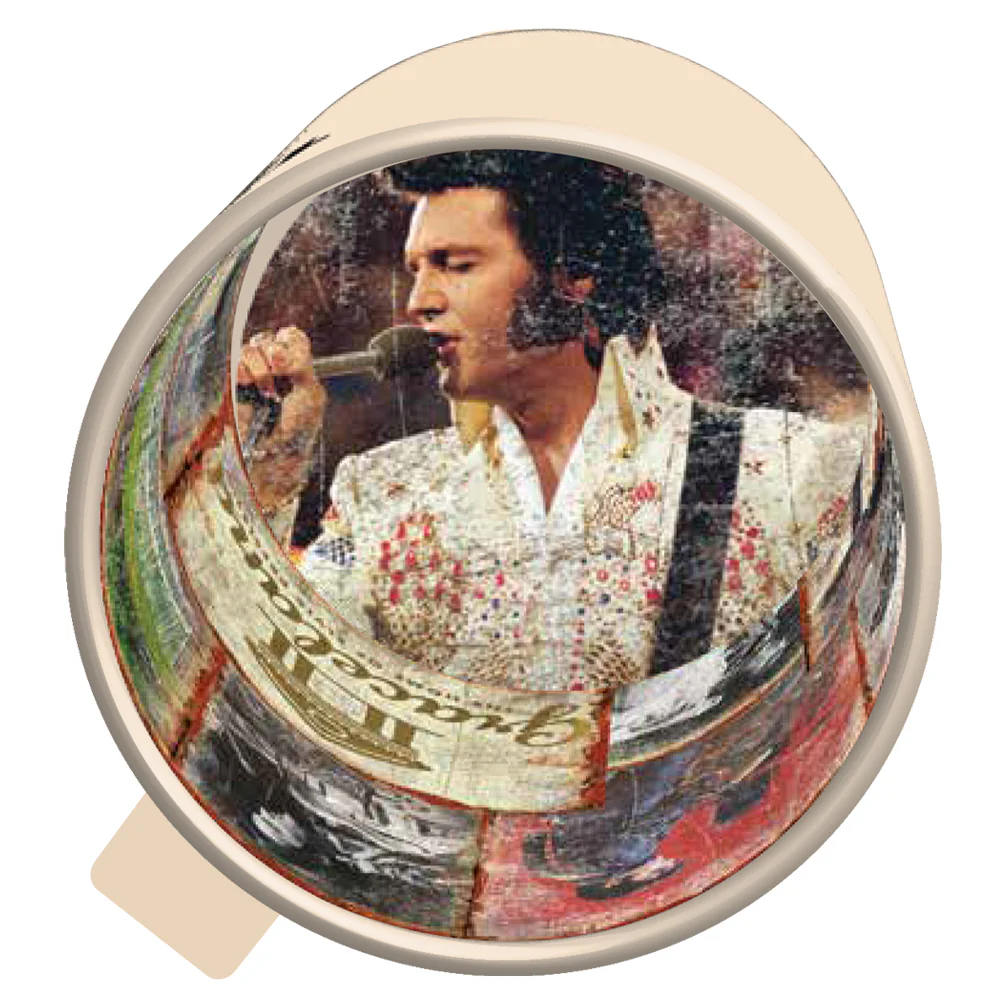 Elvis Presley TCB Rustic Coffee Mug - Image 3