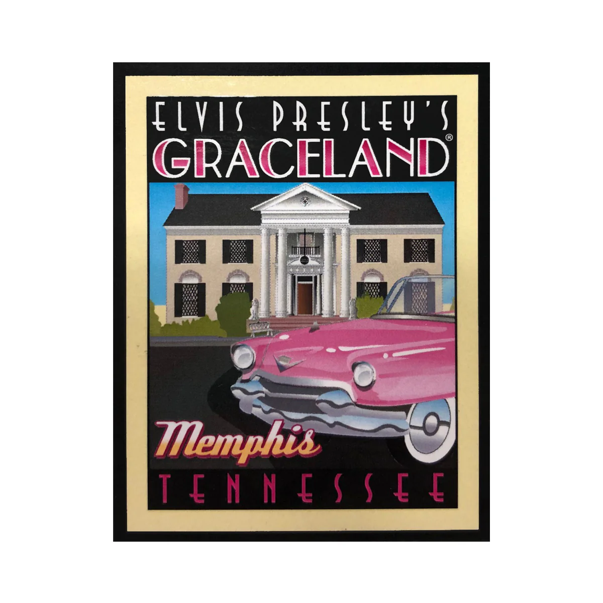 Elvis Presley's Graceland Wood Magnet