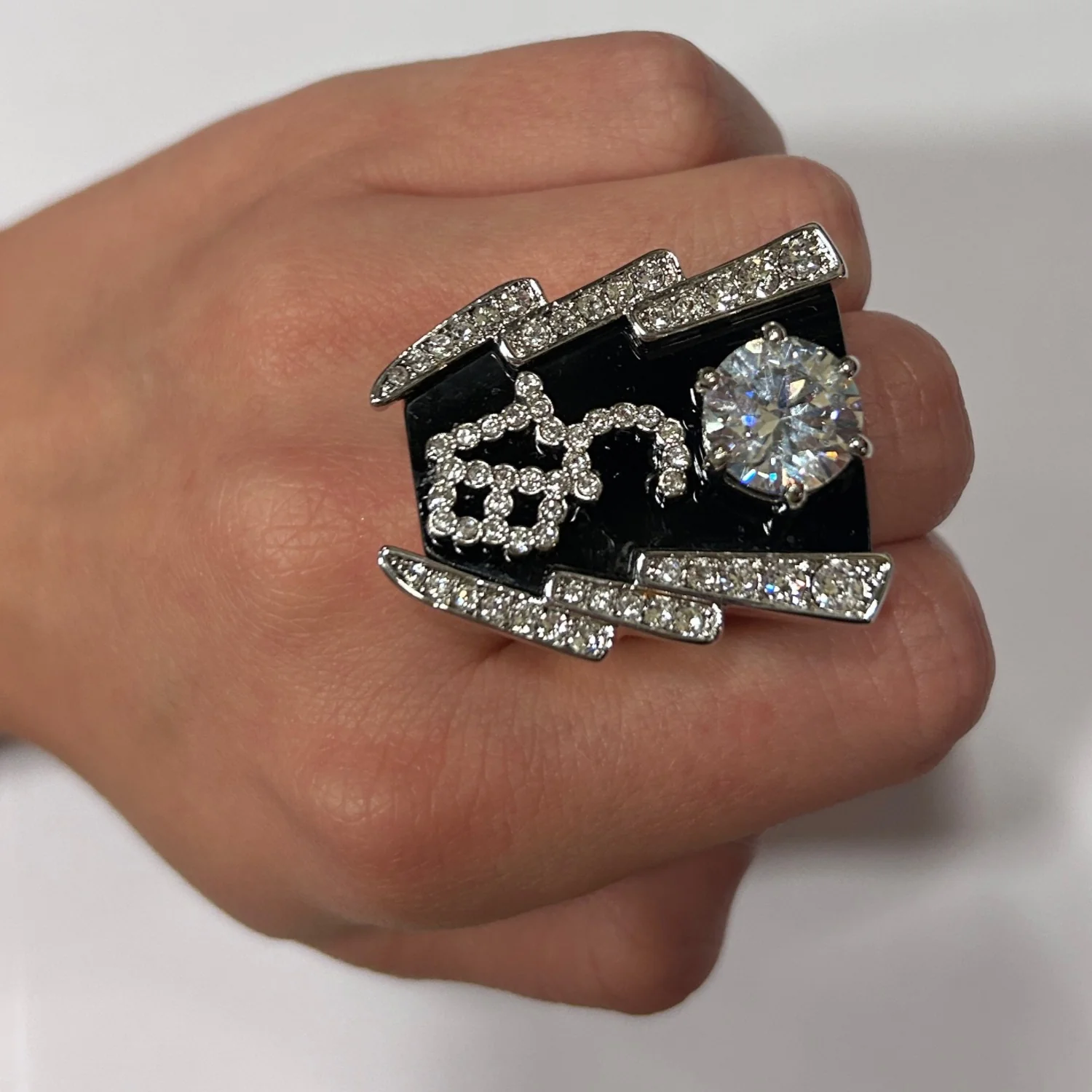 Elvis Signature Style: Gold Plated TCB Ring - Image 5