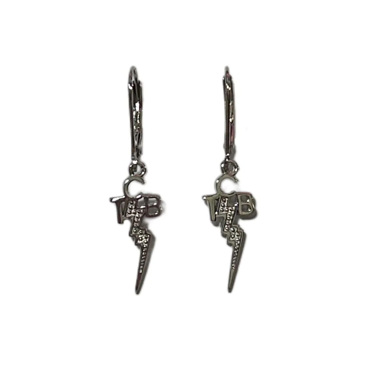 Elvis Signature Style: Sterling Silver Small TCB Earrings - Image 2