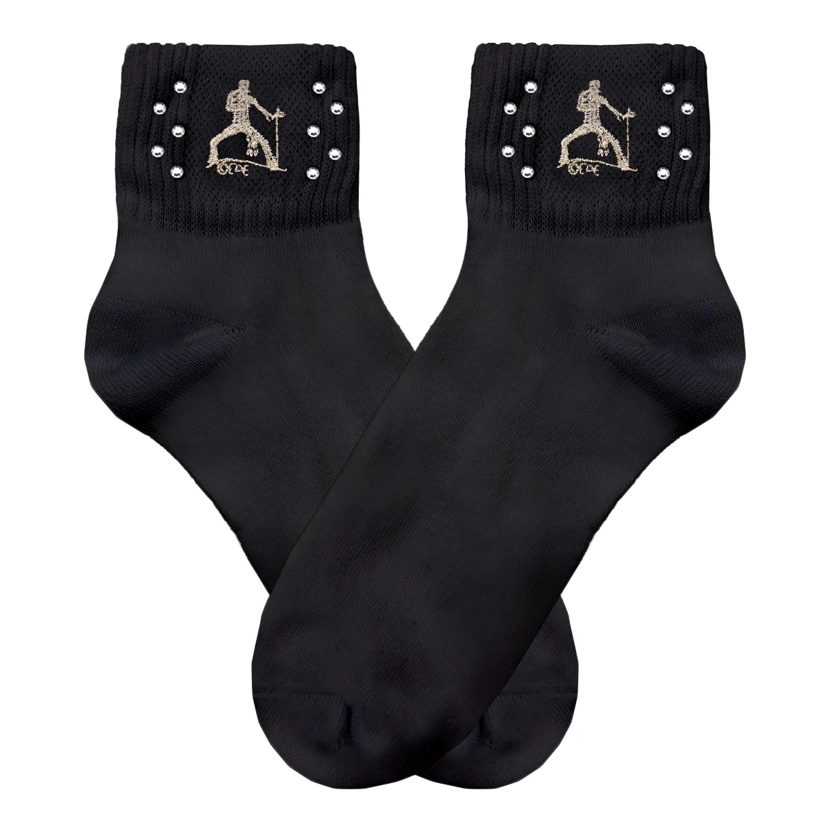 Elvis Silhouette Rhinestone Socks - Image 2