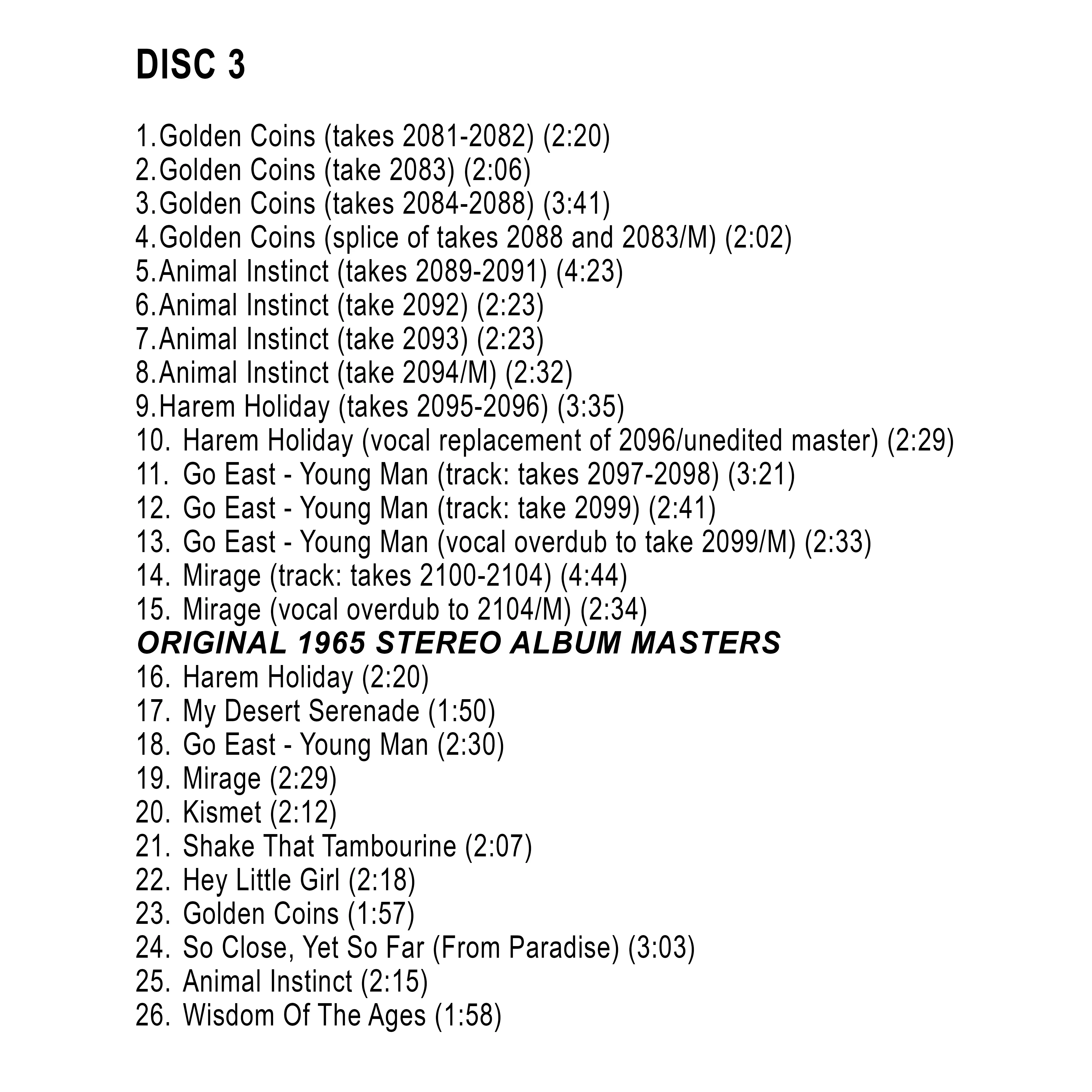 Elvis: The Harum Scarum Sessions FTD 3 CD Set - Image 4