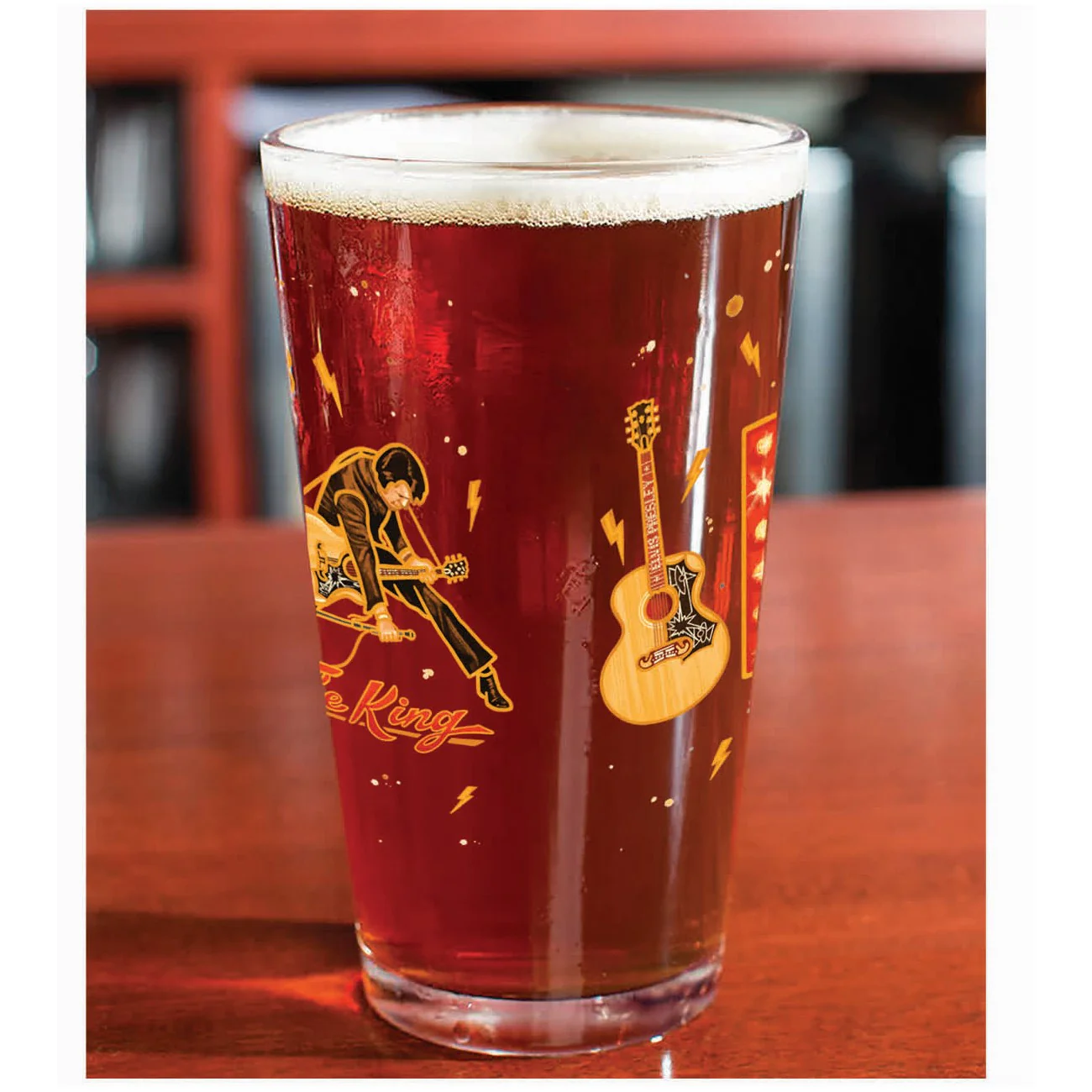 Elvis The King Pint Glass - Image 2
