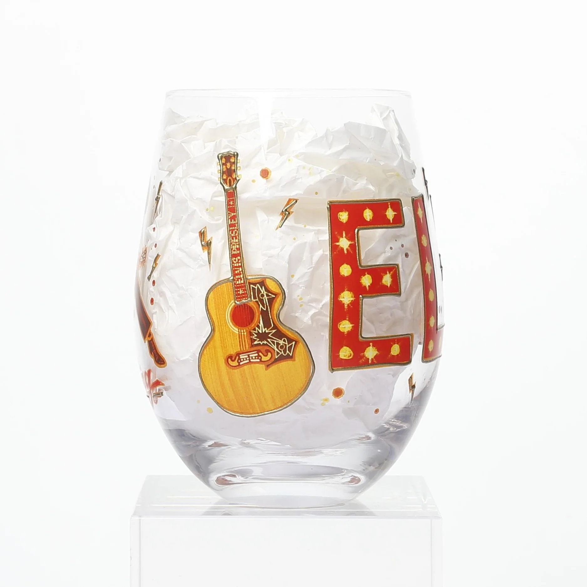 Elvis The King Stemless Wine Glass - Image 4