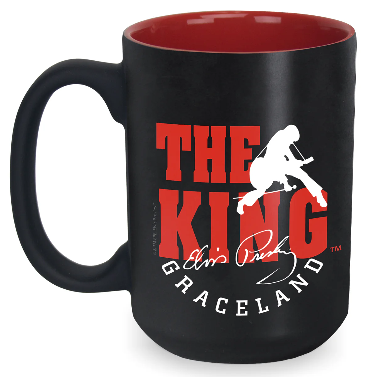 Elvis The King Wing Guitar Coffee Mug - Image 2
