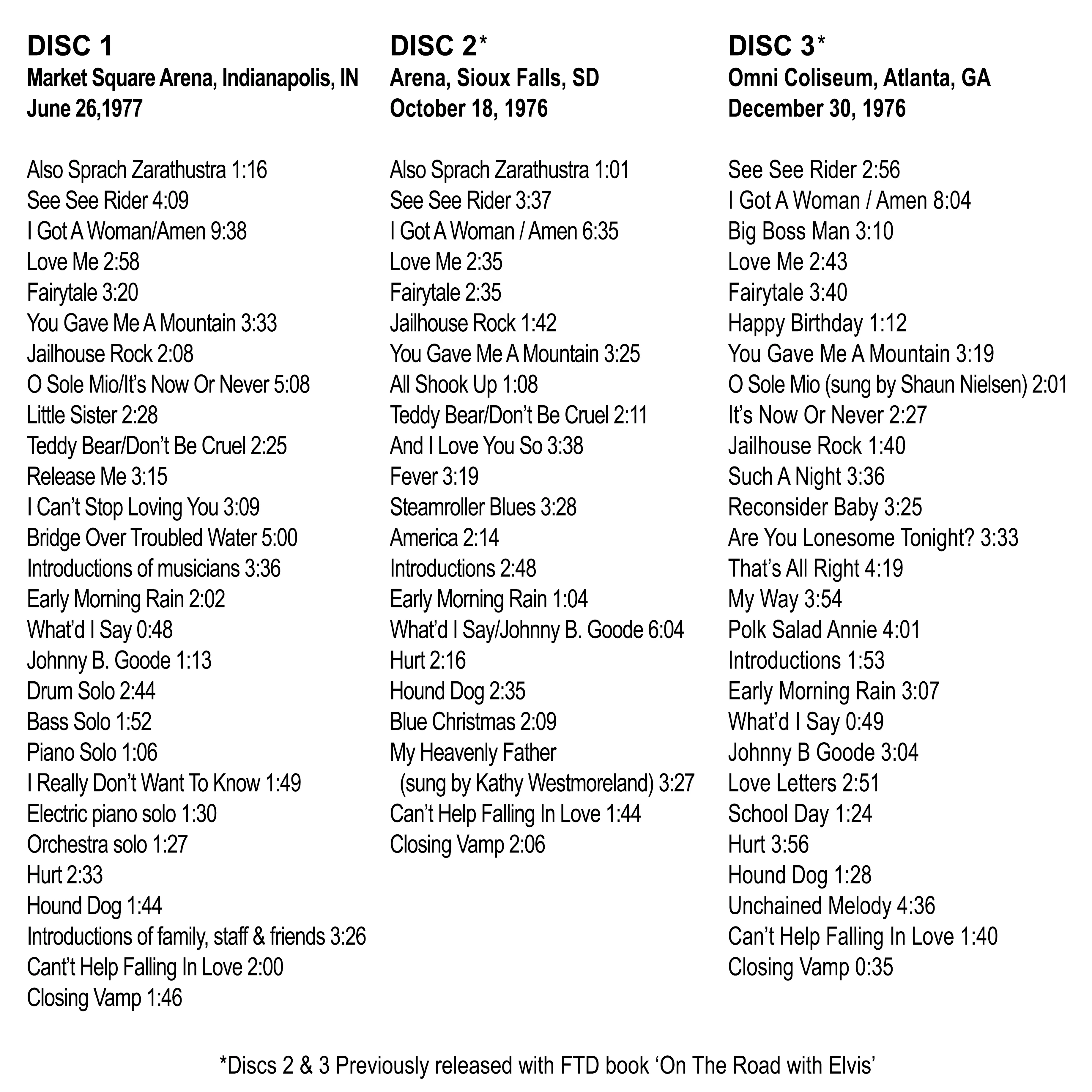 Elvis: The Last Concert FTD 3 CD Set - Image 2