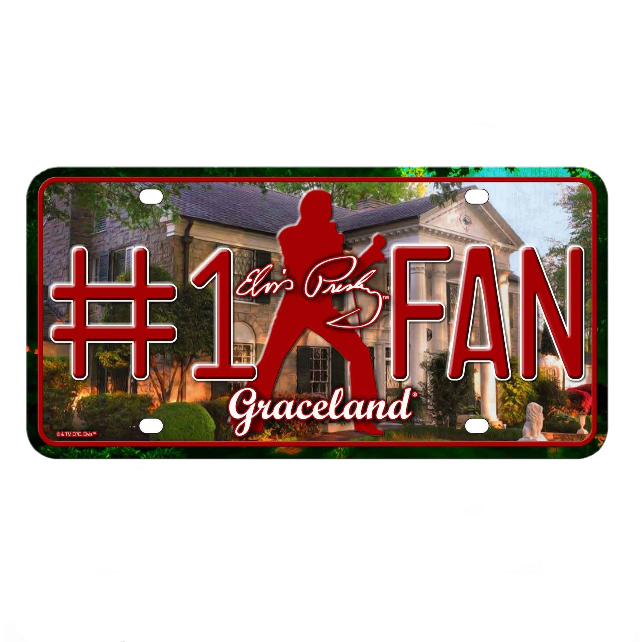 Graceland #1 Elvis Fan License Plate
