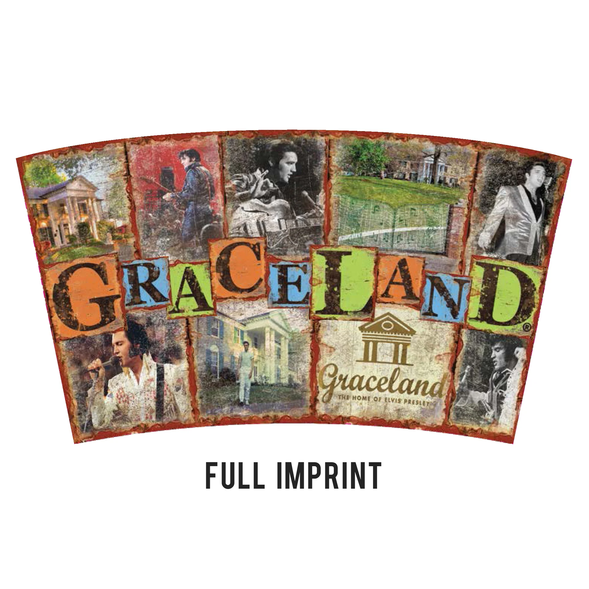 Graceland Elvis Rustic Ceramic Travel Tumbler - Image 2
