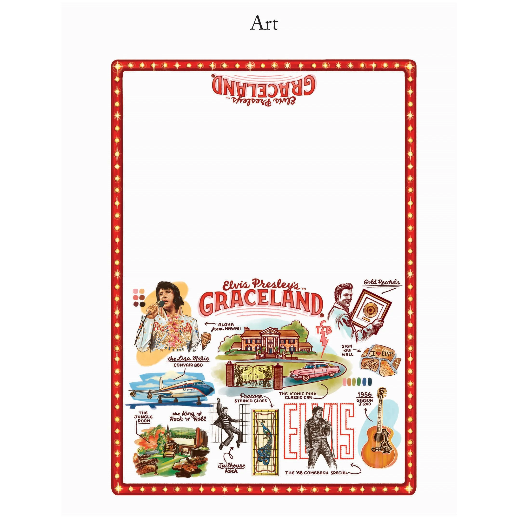 Graceland Storytelling Dish Towel - Image 2