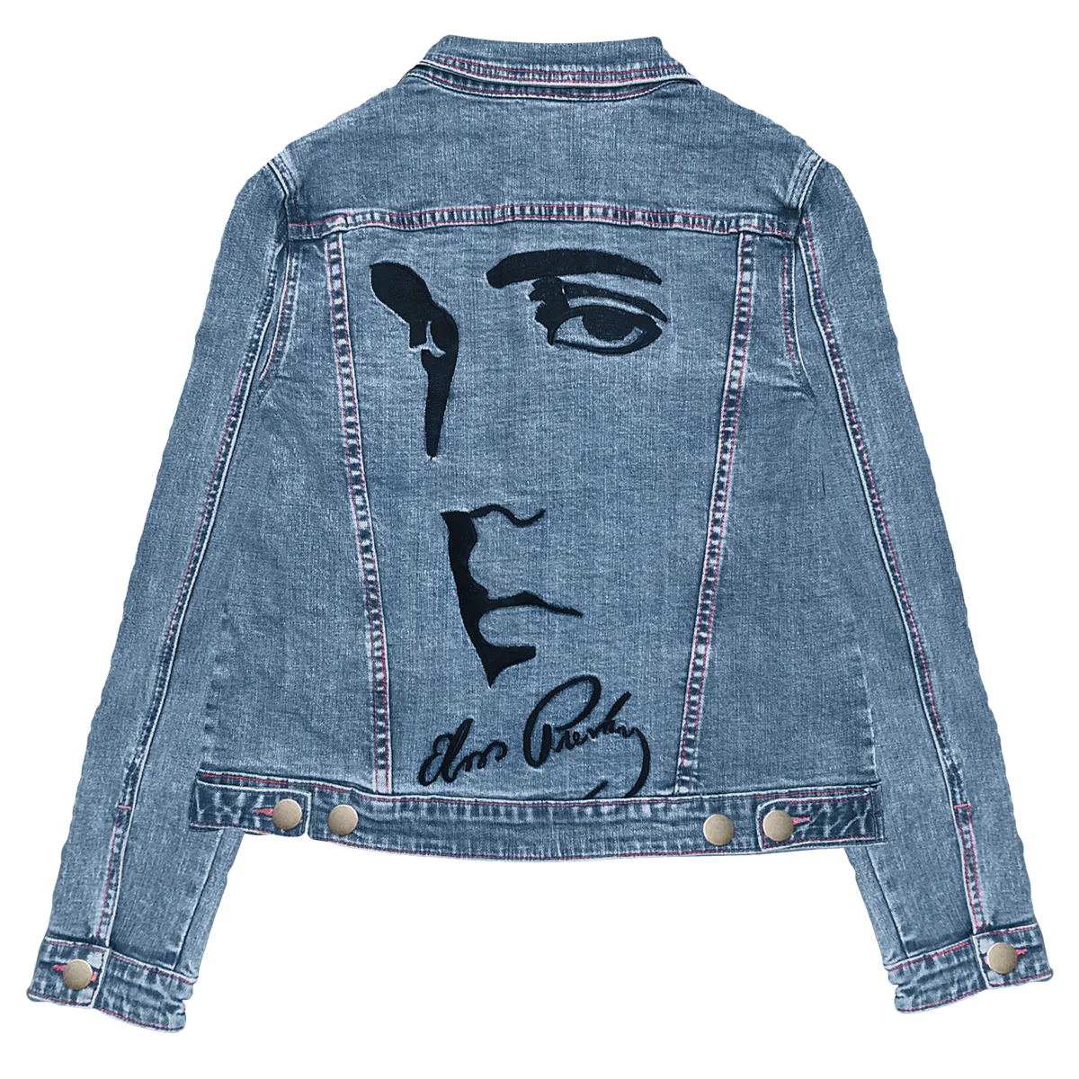 I Heart Elvis Profile Women's Denim Jacket - Image 3