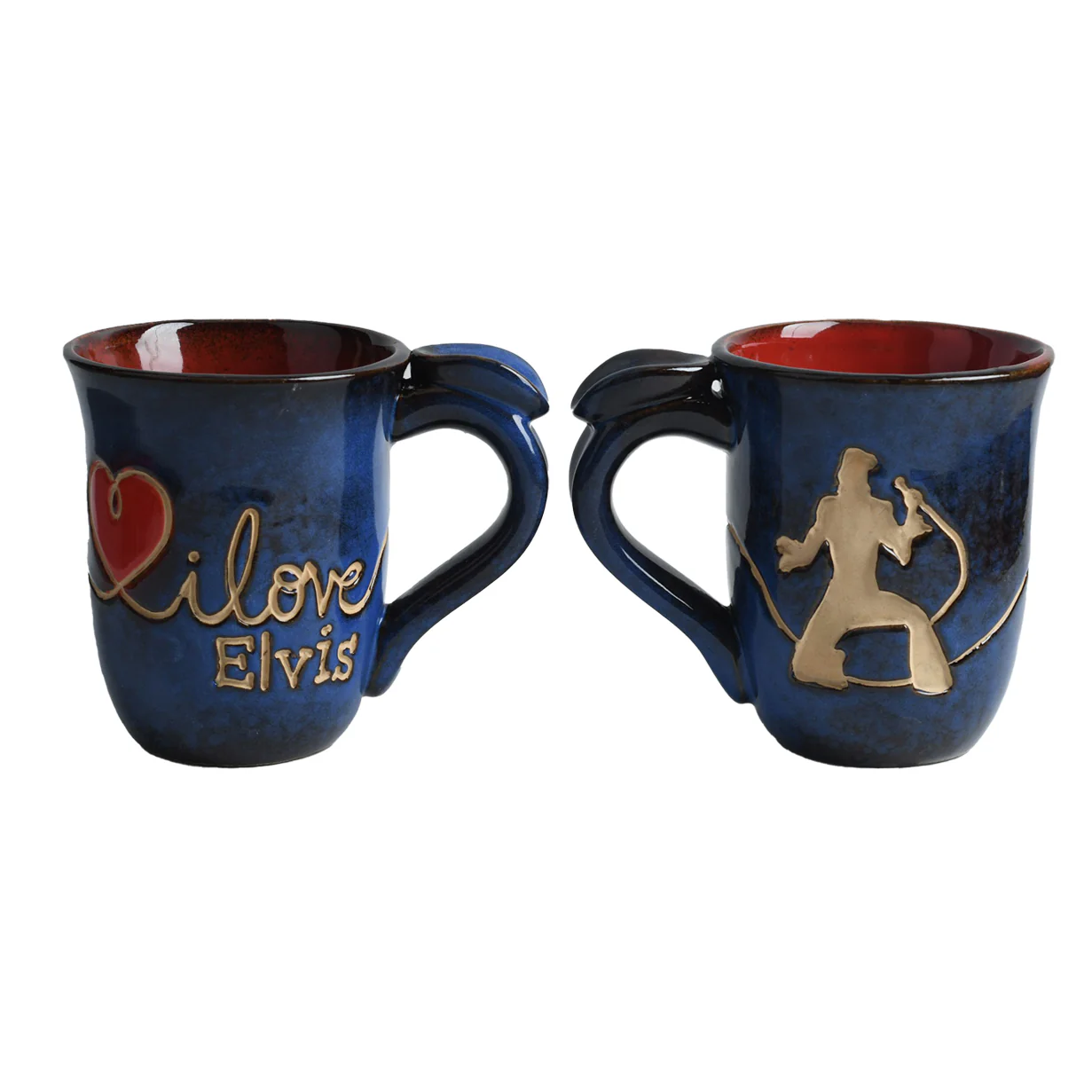I Love Elvis Pottery Mug - Image 3