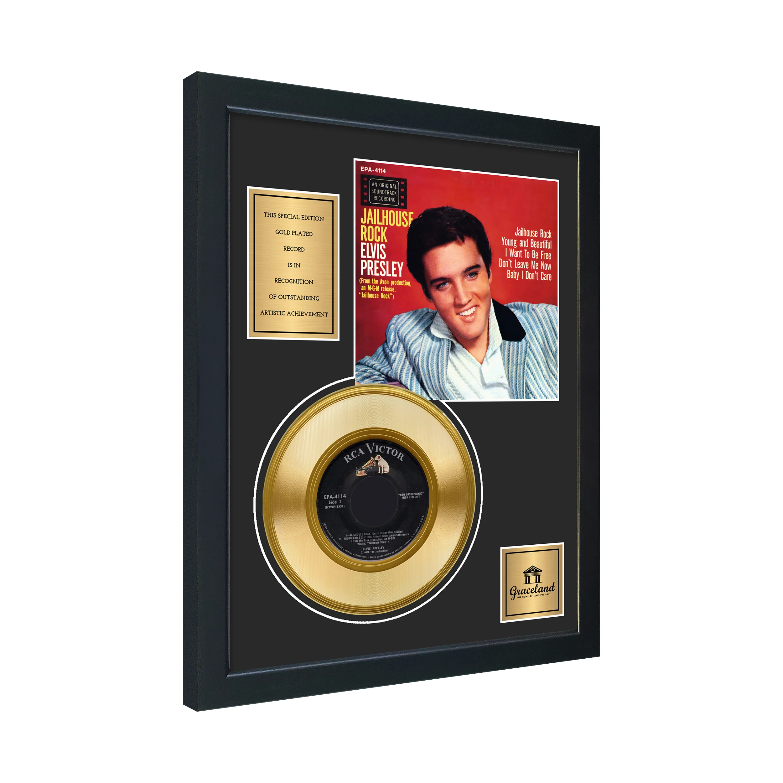 Jailhouse Rock 45 Framed Gold Record - Image 2