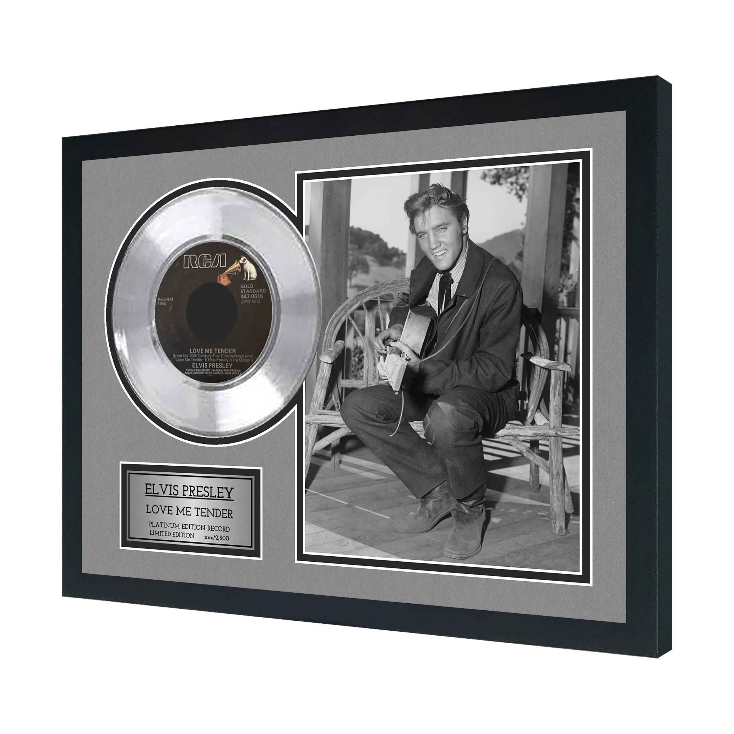 Love Me Tender Platinum 45 Framed Record - Image 2