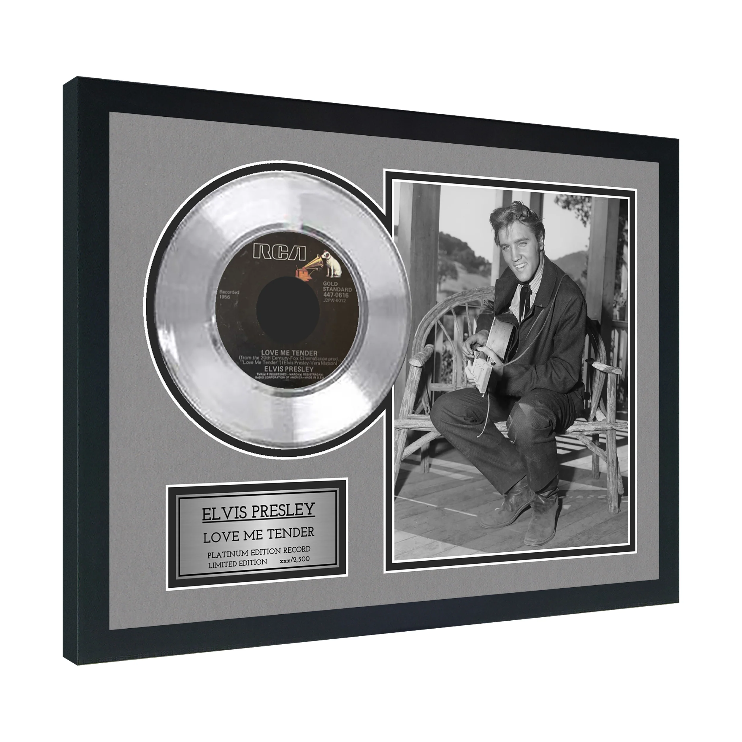 Love Me Tender Platinum 45 Framed Record - Image 3