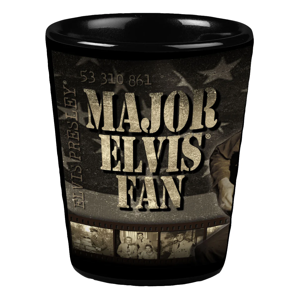 Major Elvis Fan Shot Glass - Image 2