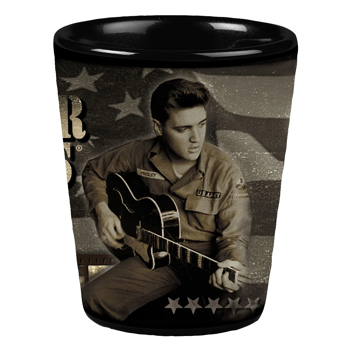 Major Elvis Fan Shot Glass - Image 3