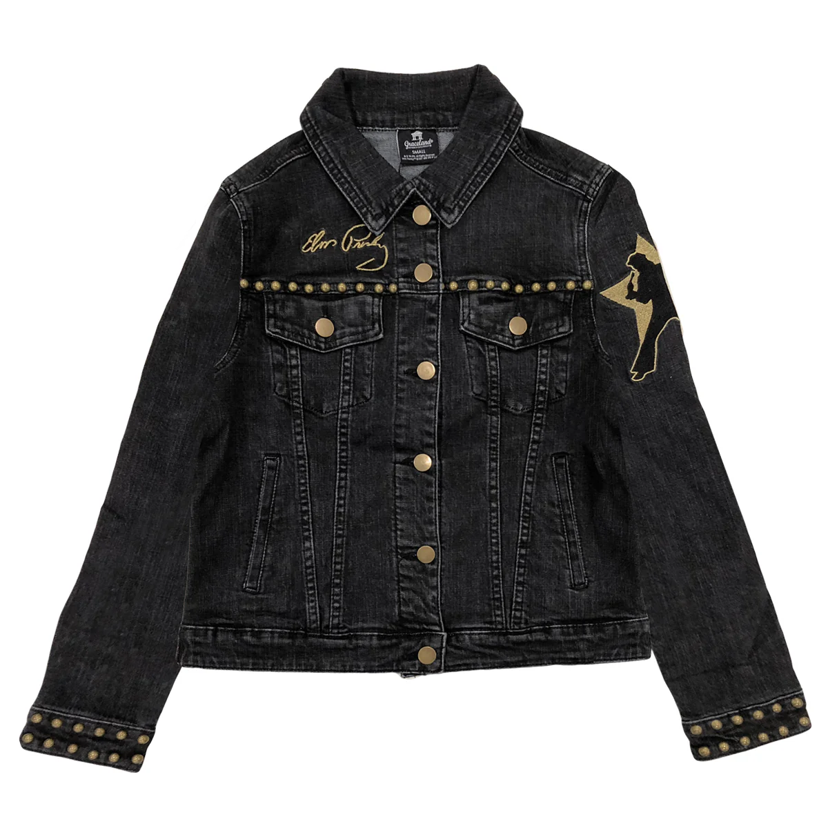 TCB Studded Women's Denim Jacket - Image 2